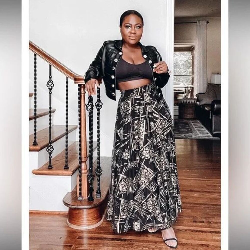 Making the Cut Season 2 Episode 7‎ Winning Look Andrea's Sequin Skirt Black M